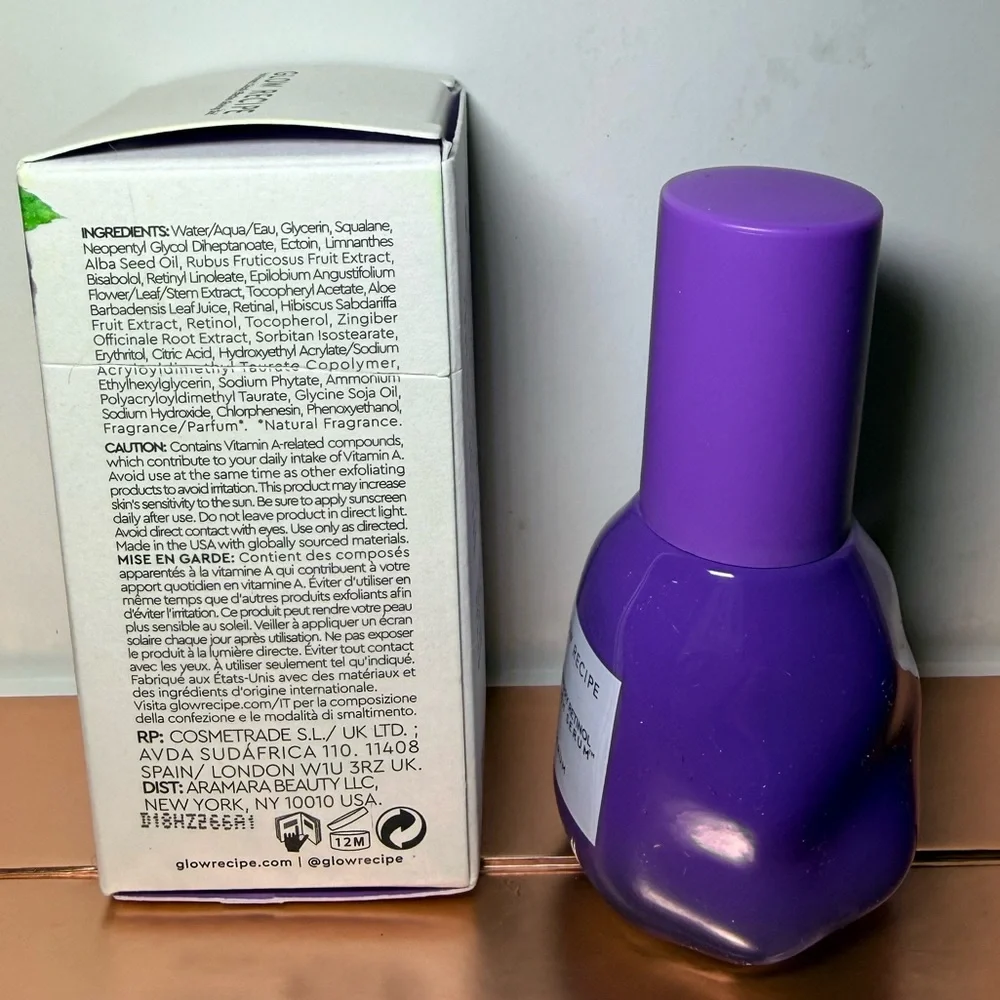 Glow Recipe Blackberry Retinol Blemish Serum $45 MSRP Full Size Brand New In Box - Picture 3 of 6